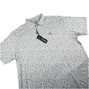 NWT Rhoback Performance Polo Men 3XL White The Canyon Golf Stretch Athletic